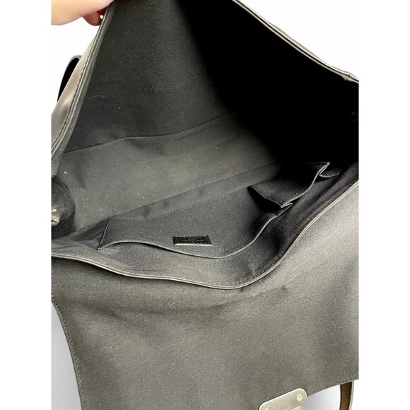 LOUIS VUITTON Segur MM Epi Segur MM Black Leather Shoulder Bag Satchel Silver LV - Picture 13 of 16